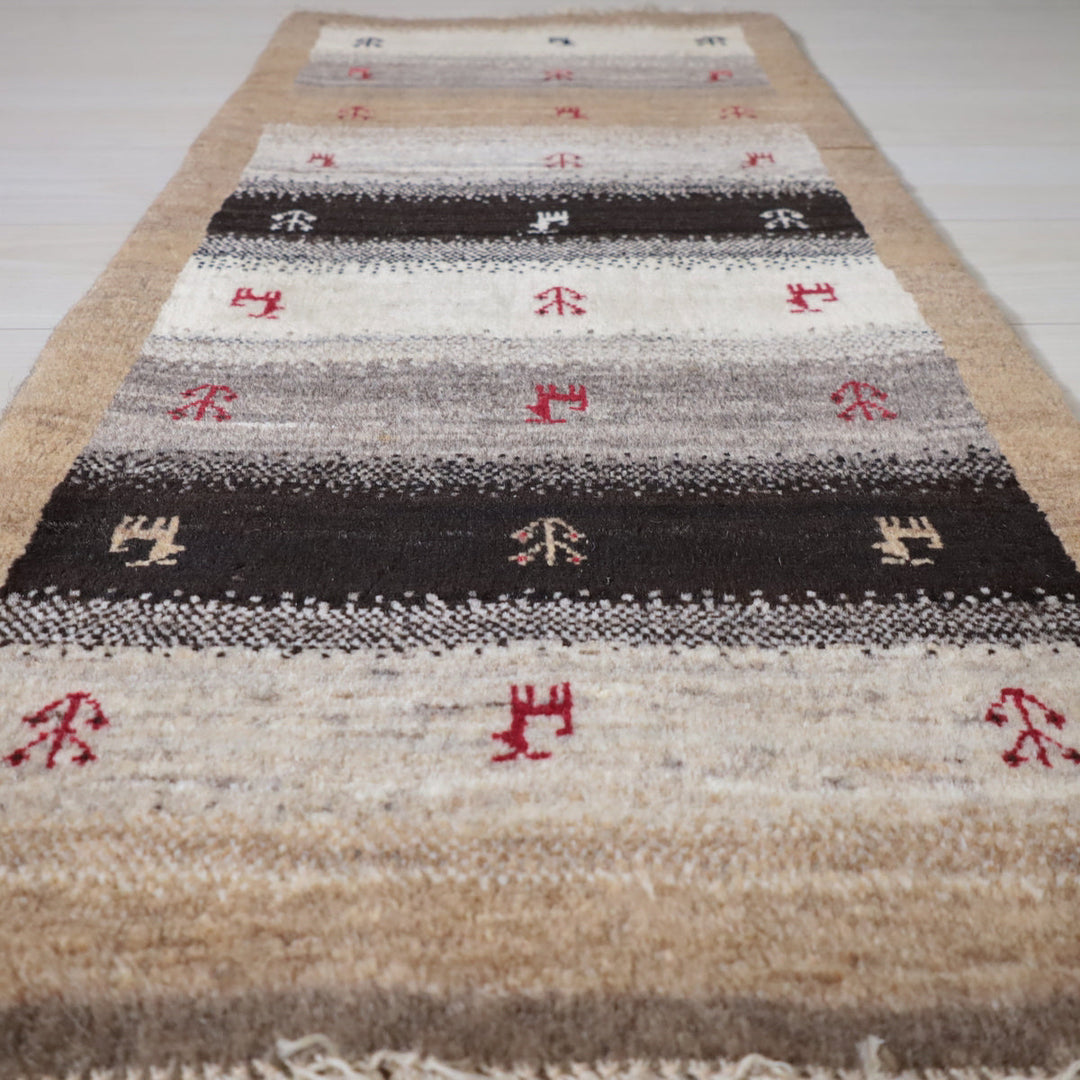 【オーダーメイド受付中】イラン　シラーズ産　ギャッベ 　（hr-11999）