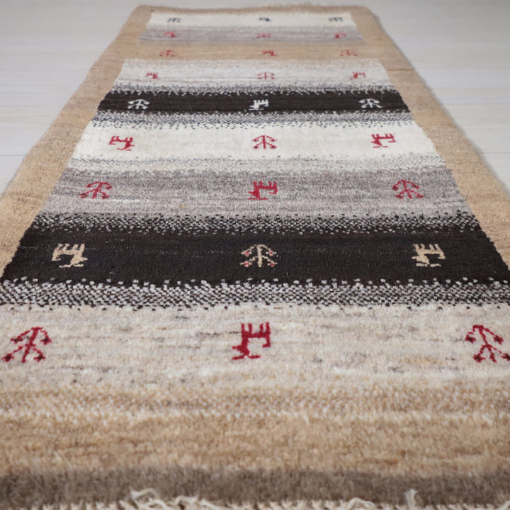 【オーダーメイド受付中】イラン　シラーズ産　ギャッベ 　（hr-11999）