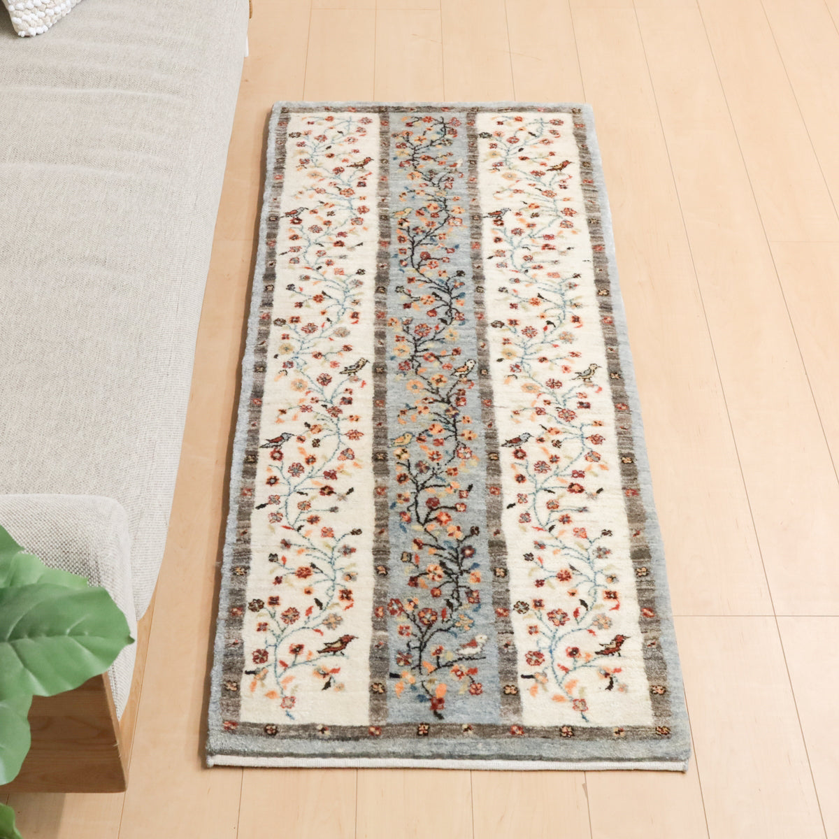 ギャッベ (リーズバフ) 164×67cm(HR-12456) – ギャッベ ギャッベ (リーズバフ) 164×67cm(HR-12456) – ギャッベ