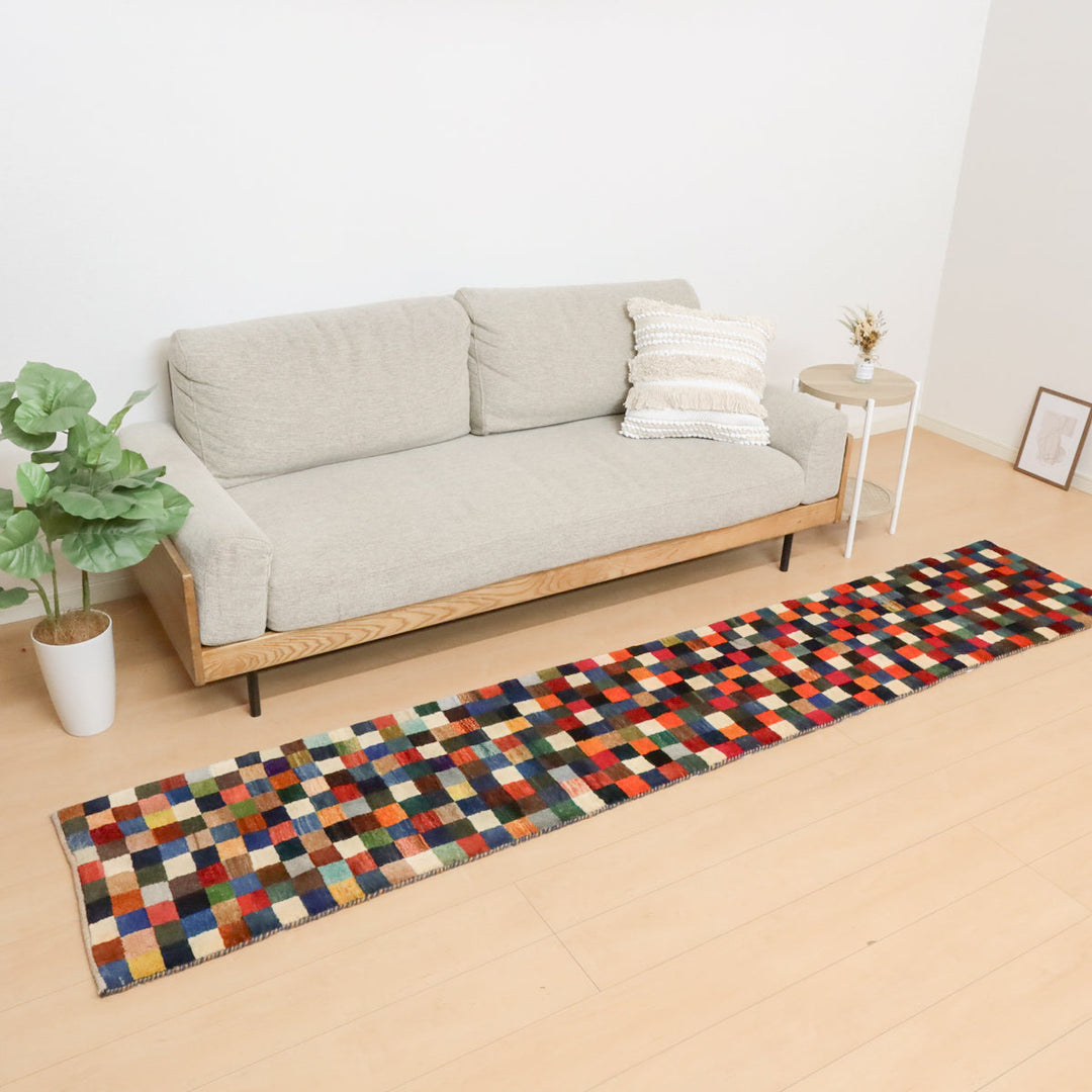 【オーダーメイド受付中】イラン　シラーズ産　ギャッベ 　（hr-12458）