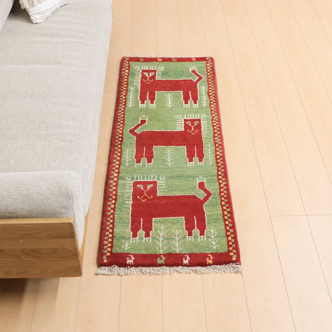 【オーダーメイド受付中】イラン　シラーズ産　ギャッベ 　（hr-12464）