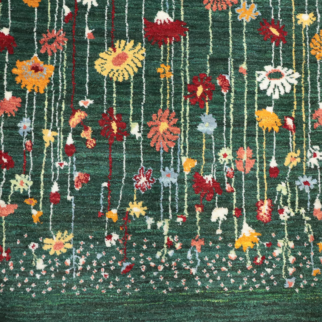 ギャッベ（ギャベ）ルリバフ　206×74cm（HR-13113）