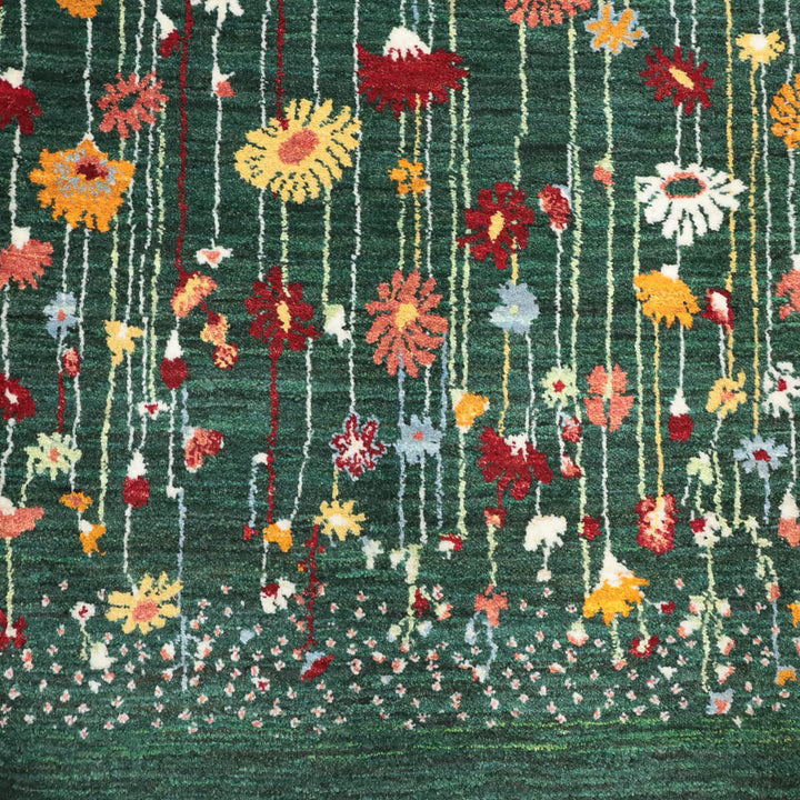 ギャッベ（ギャベ）ルリバフ　206×74cm（HR-13113）