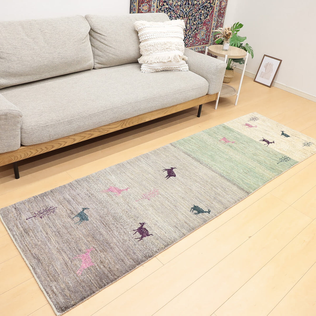 ギャッベ（ギャベ）アマレ　235×72cm（HR-13114）