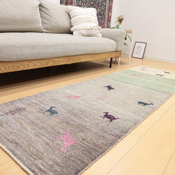 ギャッベ（ギャベ）アマレ　235×72cm（HR-13114）