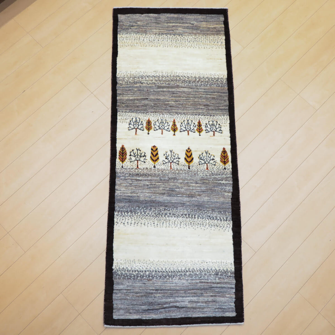 ギャッベ（ギャベ）カシュクリ　197×75cm（HR-13117）