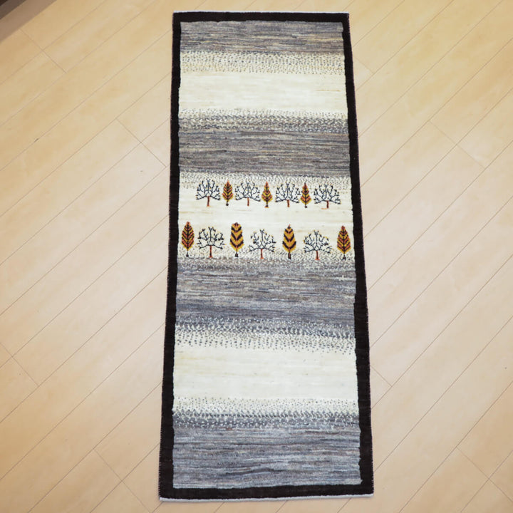 ギャッベ（ギャベ）カシュクリ　197×75cm（HR-13117）