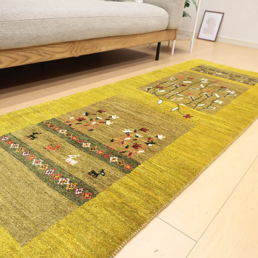 ギャッベ（ギャベ）アマレ　203×72cm（HR-13118）