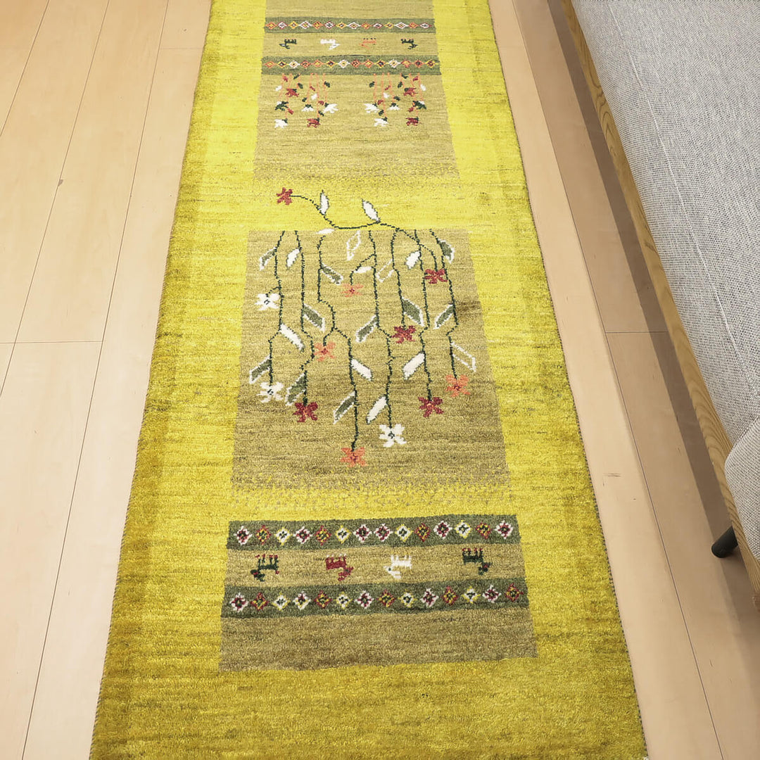 ギャッベ（ギャベ）アマレ　203×72cm（HR-13118）