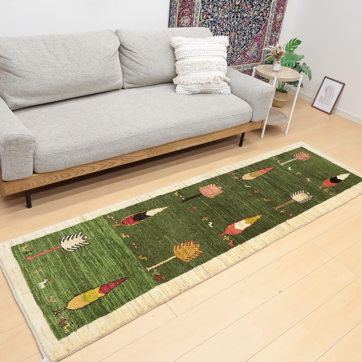 120×44cm ペルシャ ギャッベ アマレ族 ギャベ　 ランナー 120×44cm ペルシャ ギャッベ アマレ族 ギャベ ランナー B98