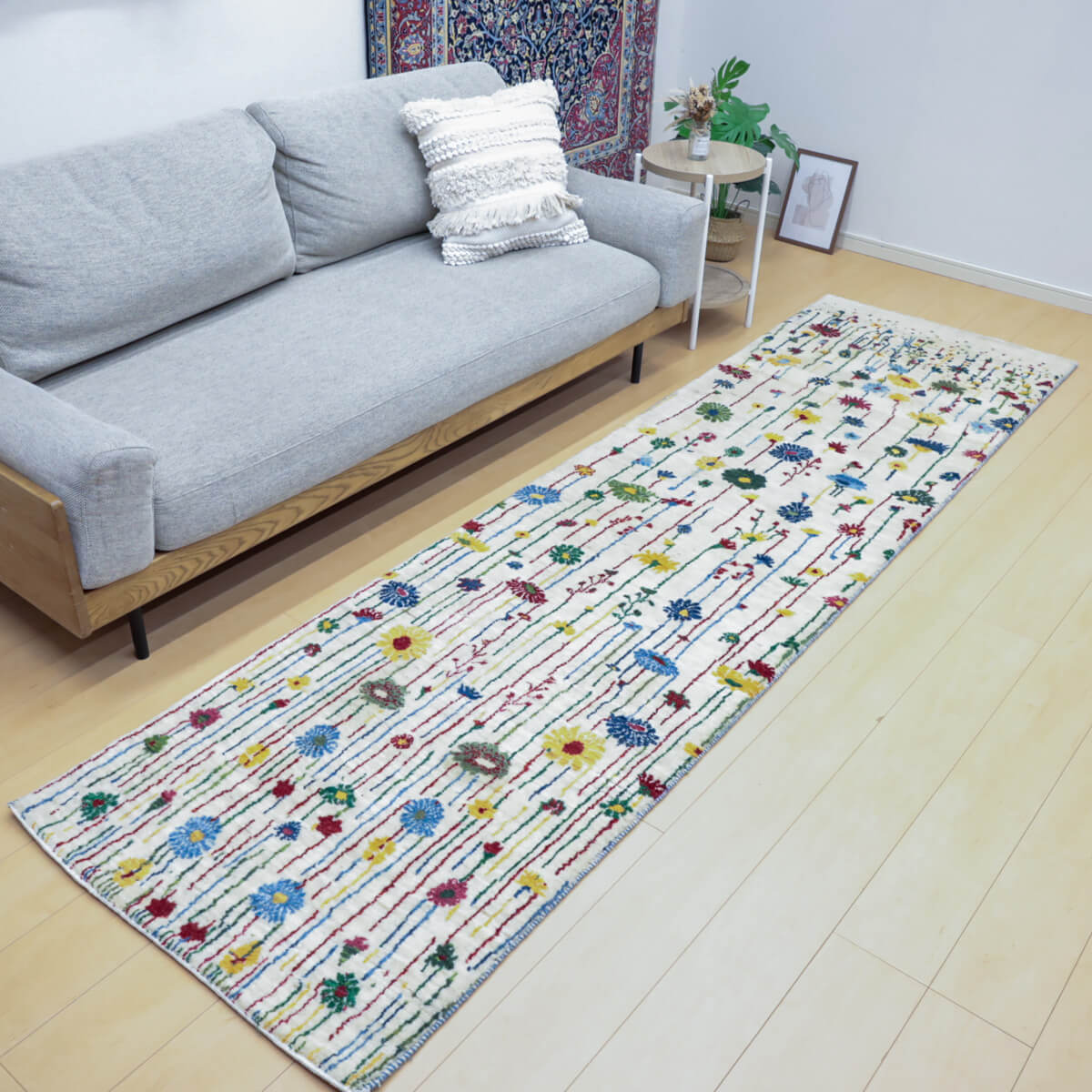 ギャッベ (ルリバフ) 296×80cm（HR-13123） – ギャッベ＆ペルシャ絨毯