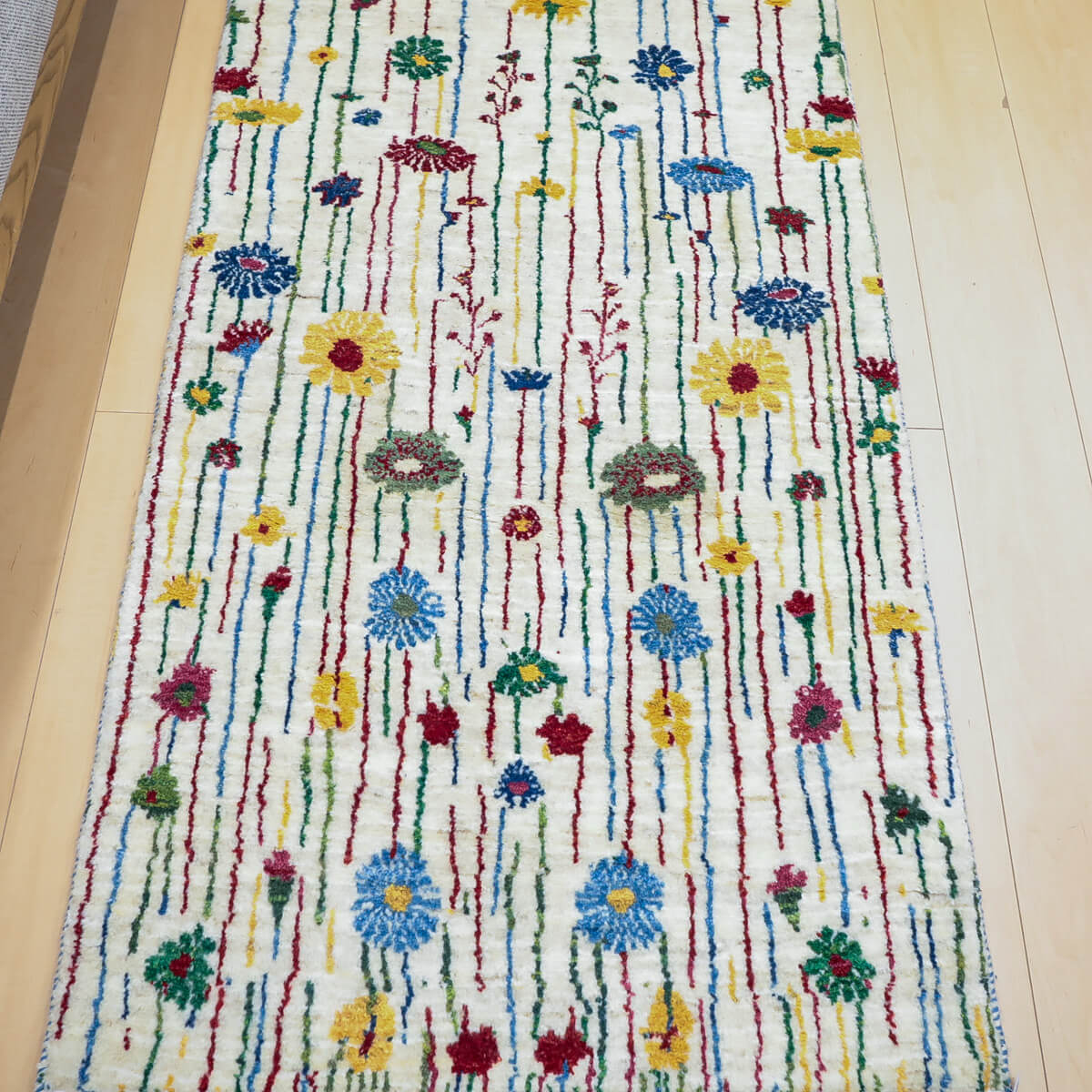 ギャッベ (ルリバフ) 296×80cm（HR-13123） – ギャッベ＆ペルシャ絨毯