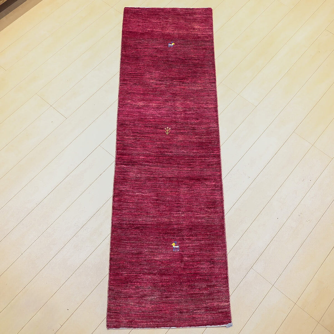 ギャッベ（ギャベ）ルリバフ　227×68cm（HR-13124）