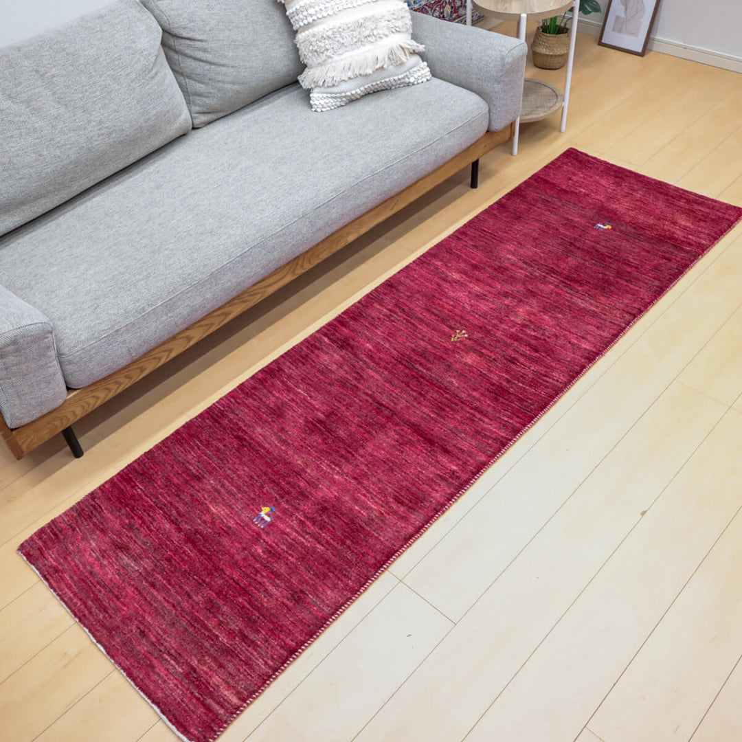 ギャッベ（ギャベ）ルリバフ　227×68cm（HR-13124）