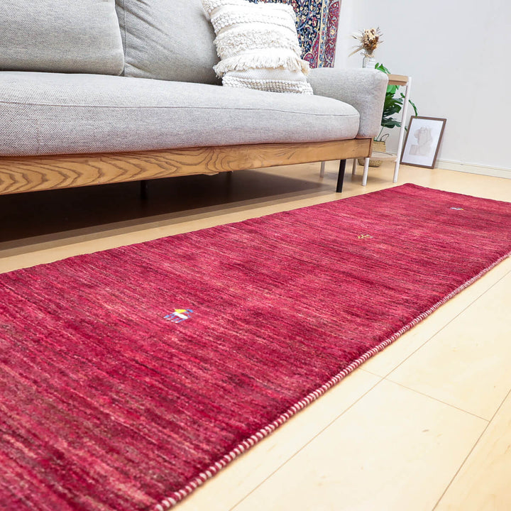 ギャッベ（ギャベ）ルリバフ　227×68cm（HR-13124）