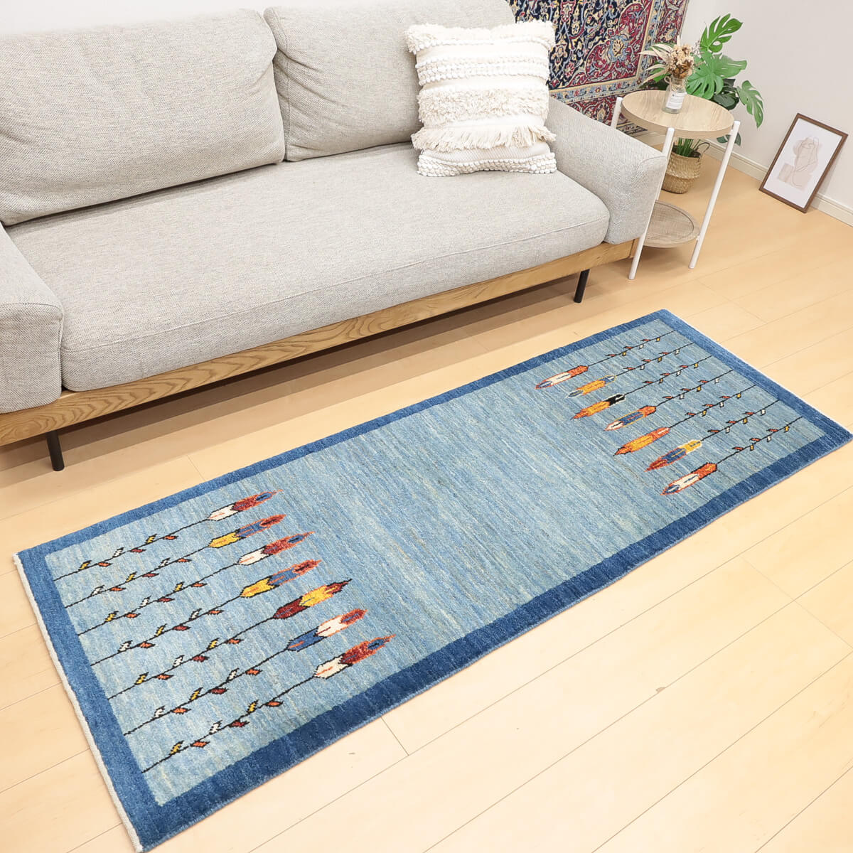 60×40cm ペルシャ ギャッベ アマレ族 ギャベ 40×40cm ペルシャ絨毯 手織りギャッベ アマレ族 ギャベ 40×40cm