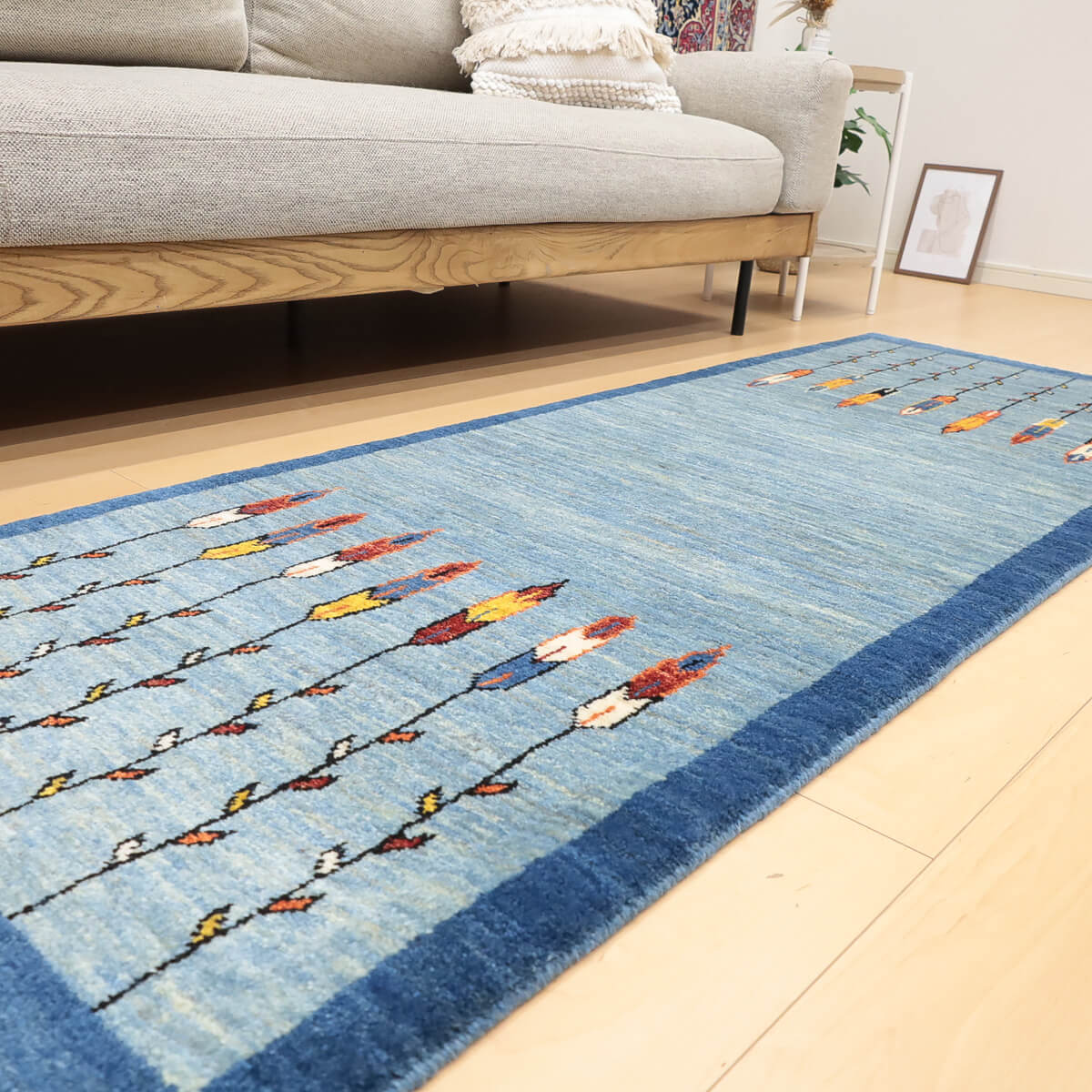 ギャッベ (アマレ) 200×70cm（HR-13126） – ギャッベ＆ペルシャ絨毯