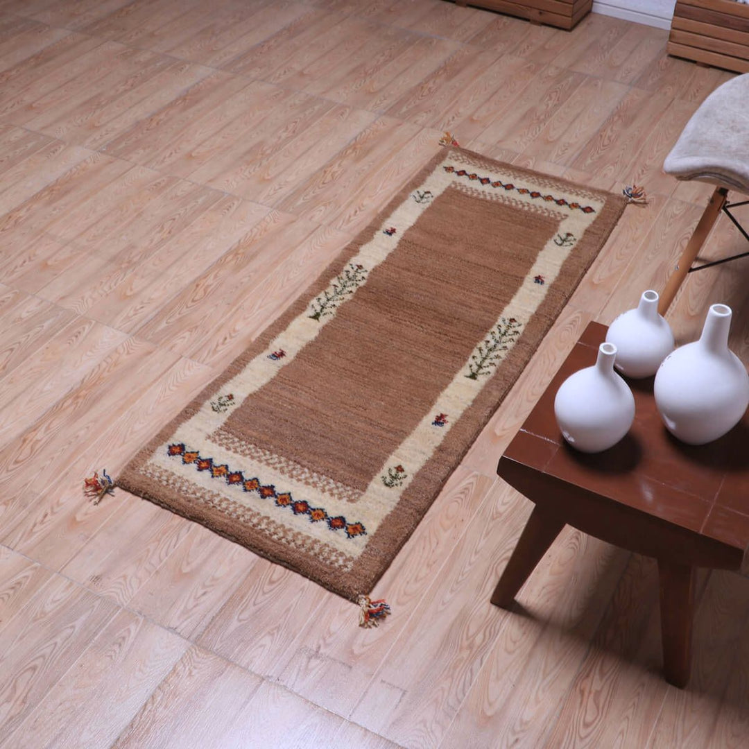 【オーダーメイド受付中】イラン　シラーズ産　ギャッベ 　（hr-70240）