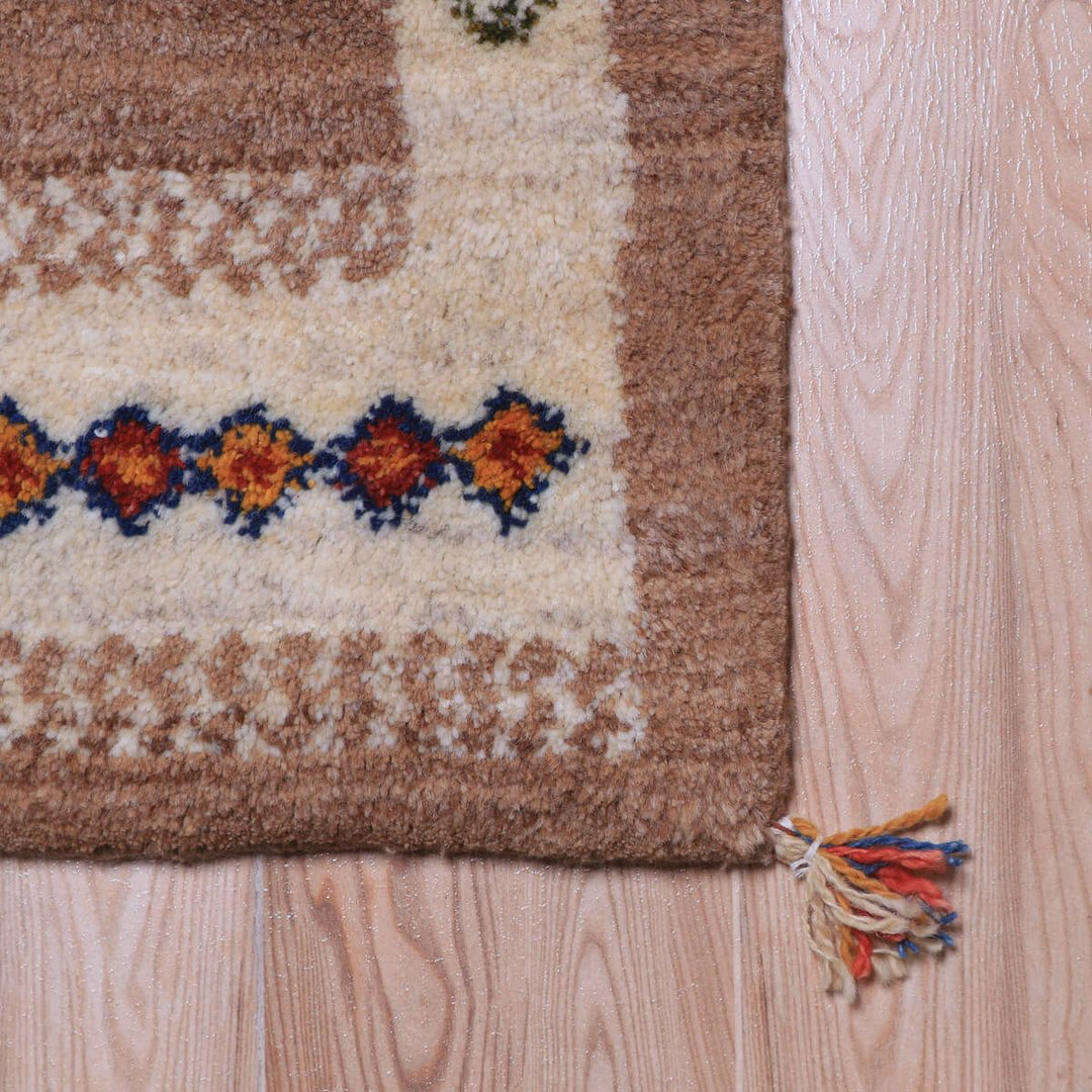 【オーダーメイド受付中】イラン　シラーズ産　ギャッベ 　（hr-70240）