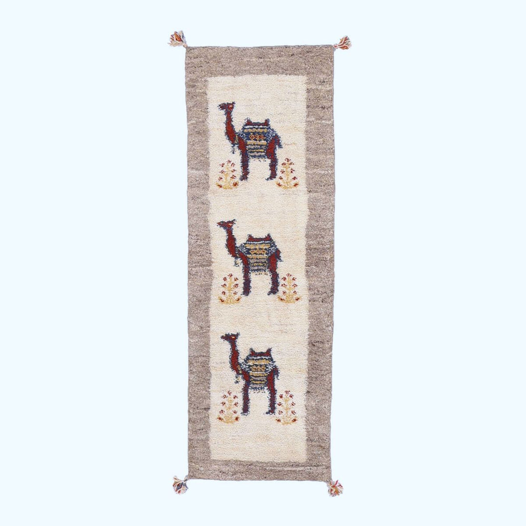 ギャッベ（ギャベ）カシュクリ　143×49cm（HR-70244）