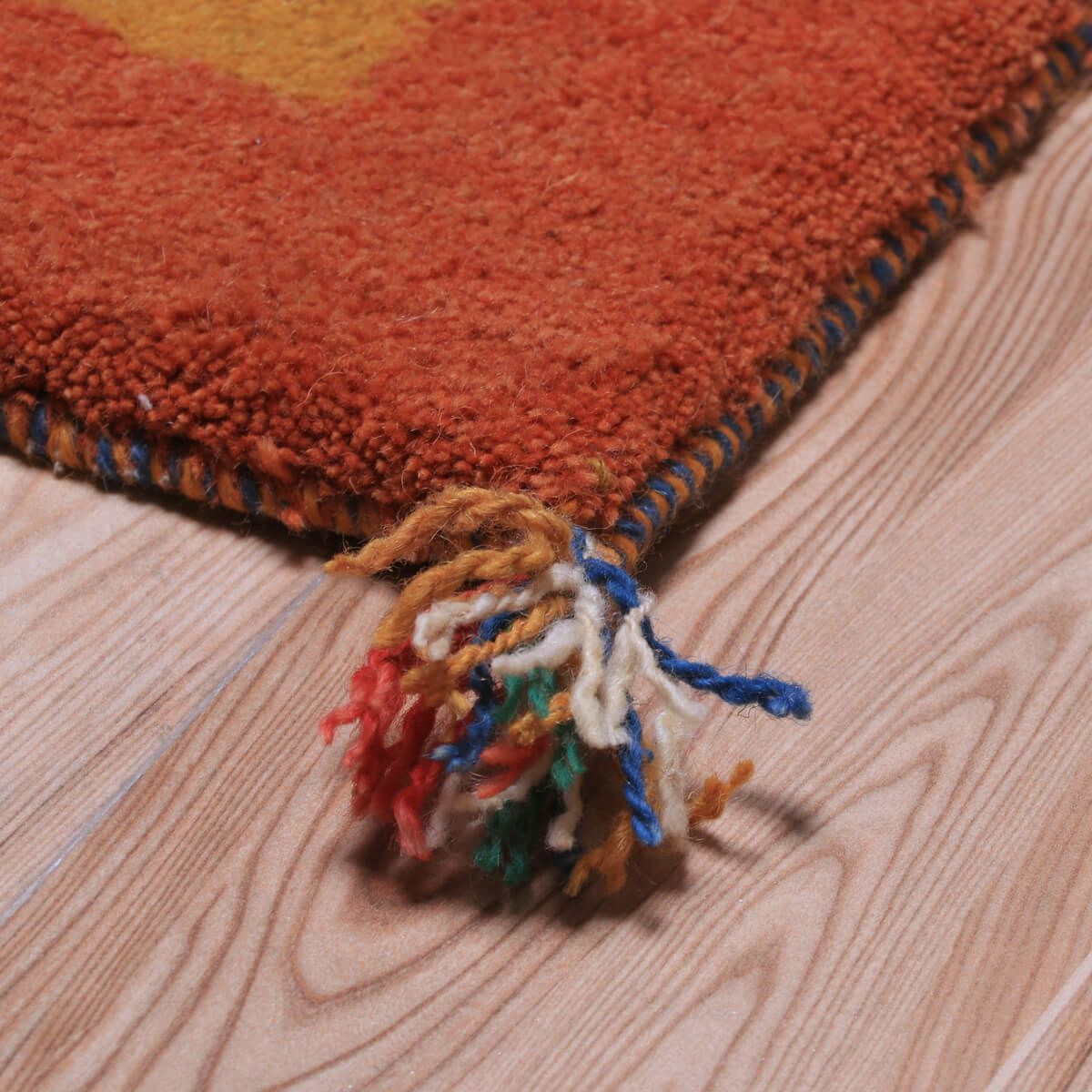 手織りギャッベ（カシュクリ）ランナーラグ,147×49cm｜高品質