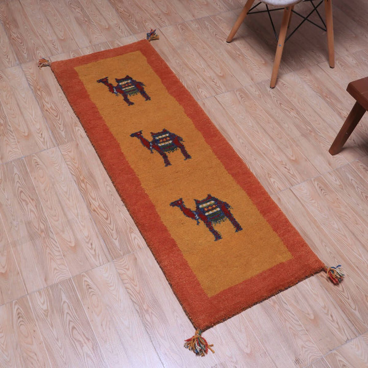 ギャッベ（ギャベ）カシュクリ　147×49cm（HR-70245）