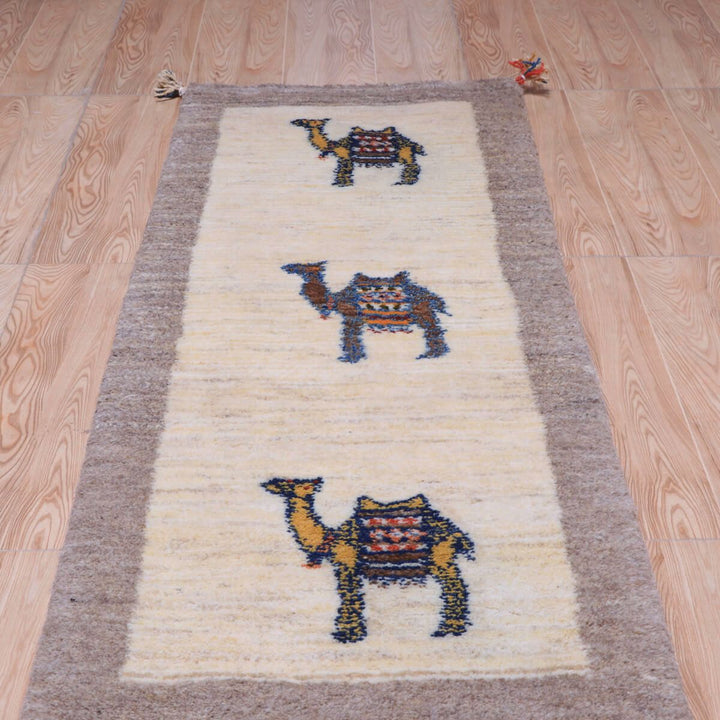 ギャッベ（ギャベ）カシュクリ　149×51cm（HR-70246）