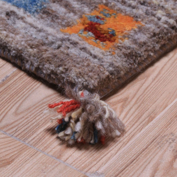 ギャッベ（ギャベ）カシュクリ　143×47cm（HR-70249）