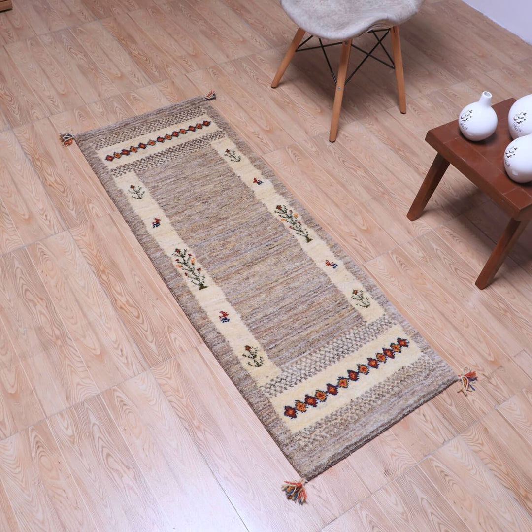 【オーダーメイド受付中】イラン　シラーズ産　ギャッベ 　（hr-70250）