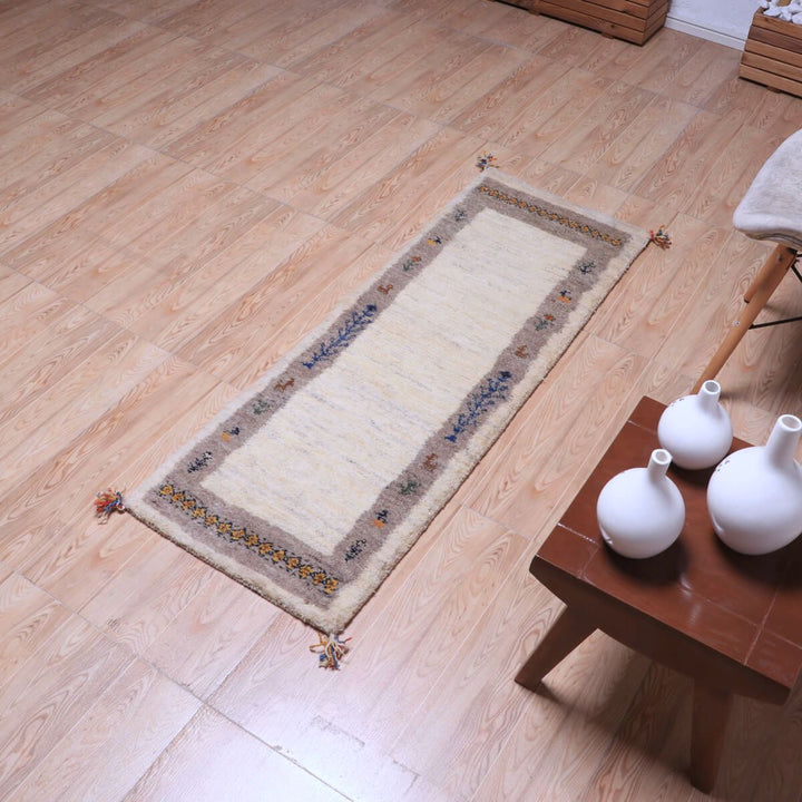 ギャッベ（ギャベ）カシュクリ　143×48cm（HR-70251）