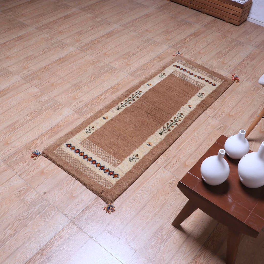 【オーダーメイド受付中】イラン　シラーズ産　ギャッベ 　（hr-70252）