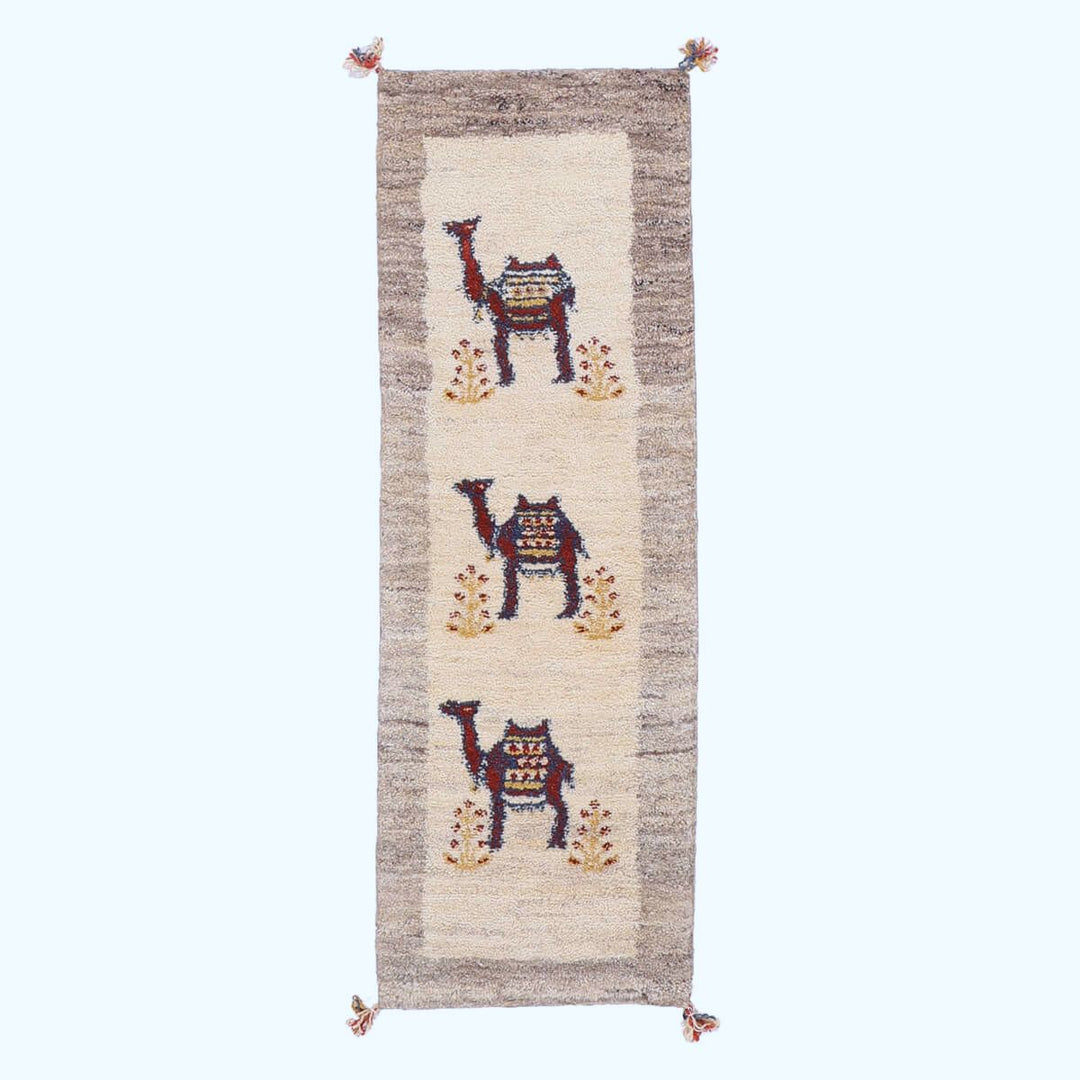 ギャッベ（ギャベ）カシュクリ　147×48cm（HR-70253）