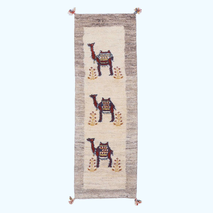 ギャッベ（ギャベ）カシュクリ　147×48cm（HR-70253）