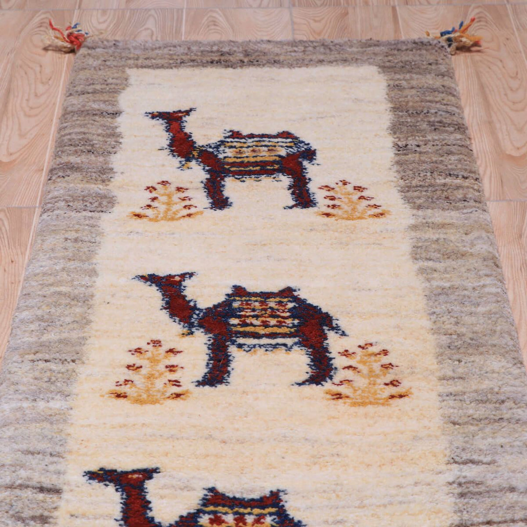 ギャッベ（ギャベ）カシュクリ　147×48cm（HR-70253）