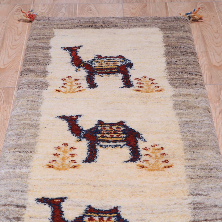 ギャッベ（ギャベ）カシュクリ　147×48cm（HR-70253）