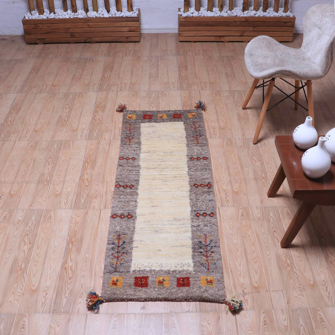 【オーダーメイド受付中】イラン　シラーズ産　ギャッベ 　（hr-70254）