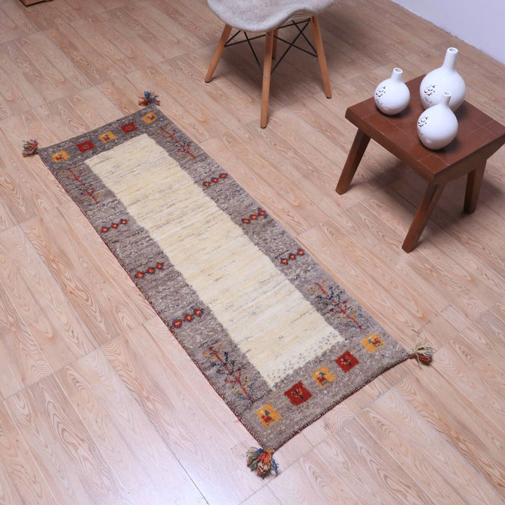 ギャッベ（ギャベ）カシュクリ　144×50cm（HR-70254）
