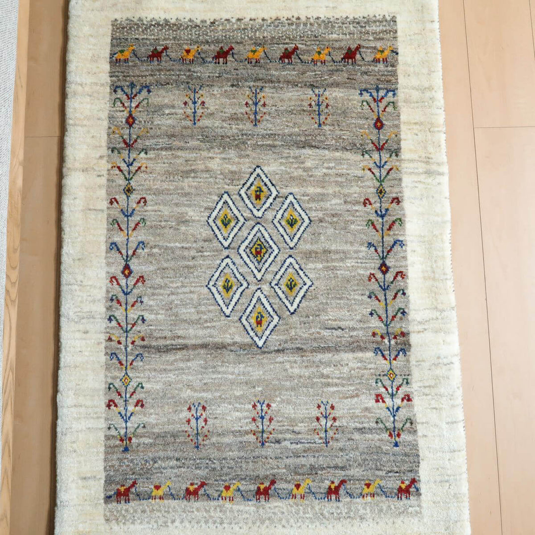 【オーダーメイド受付中】イラン　シラーズ産　ギャッベ 　（hs-11138）