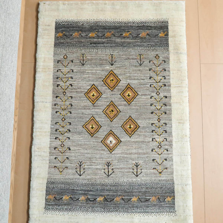 【オーダーメイド受付中】イラン　シラーズ産　ギャッベ 　（hs-11140）