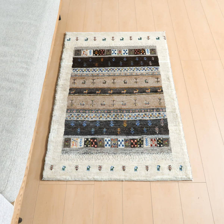 【オーダーメイド受付中】イラン　シラーズ産　ギャッベ 　（hs-11147）