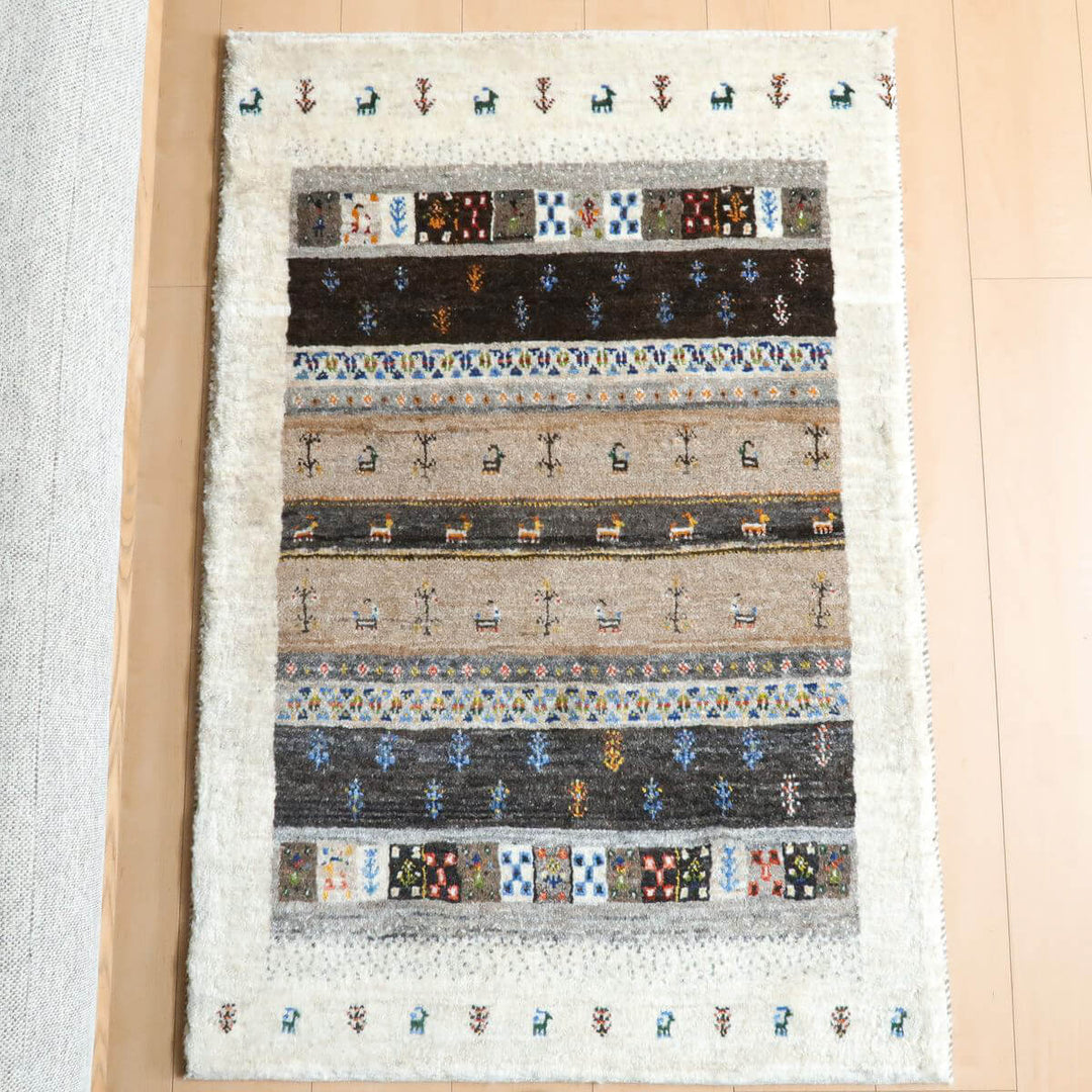 【オーダーメイド受付中】イラン　シラーズ産　ギャッベ 　（hs-11147）