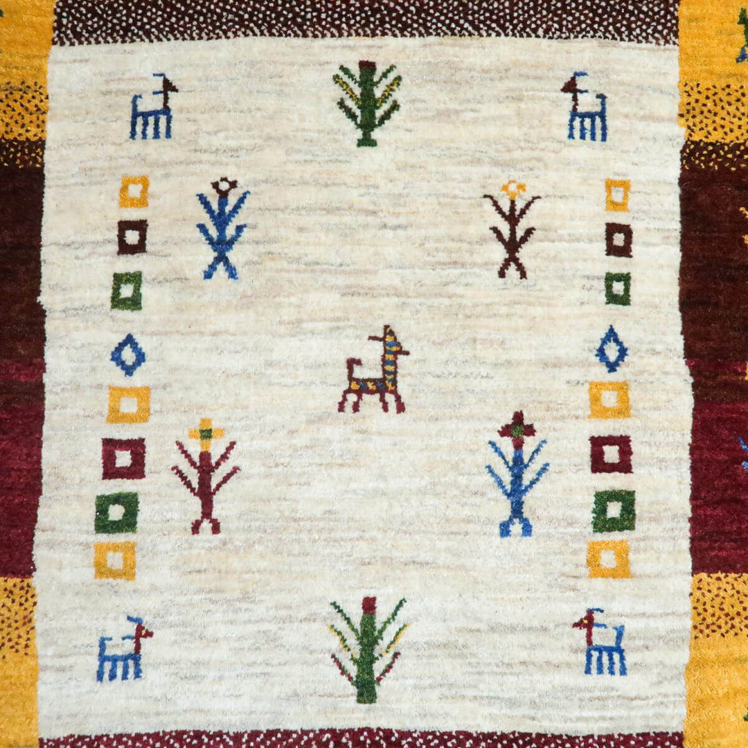 【オーダーメイド受付中】イラン　シラーズ産　ギャッベ 　（hs-11148）