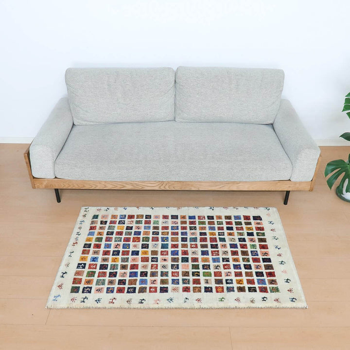 【オーダーメイド受付中】イラン　シラーズ産　ギャッベ 　（hs-11150）