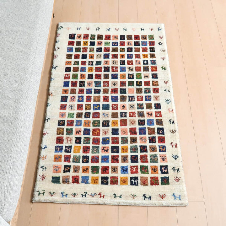 【オーダーメイド受付中】イラン　シラーズ産　ギャッベ 　（hs-11150）