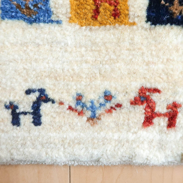 【オーダーメイド受付中】イラン　シラーズ産　ギャッベ 　（hs-11150）