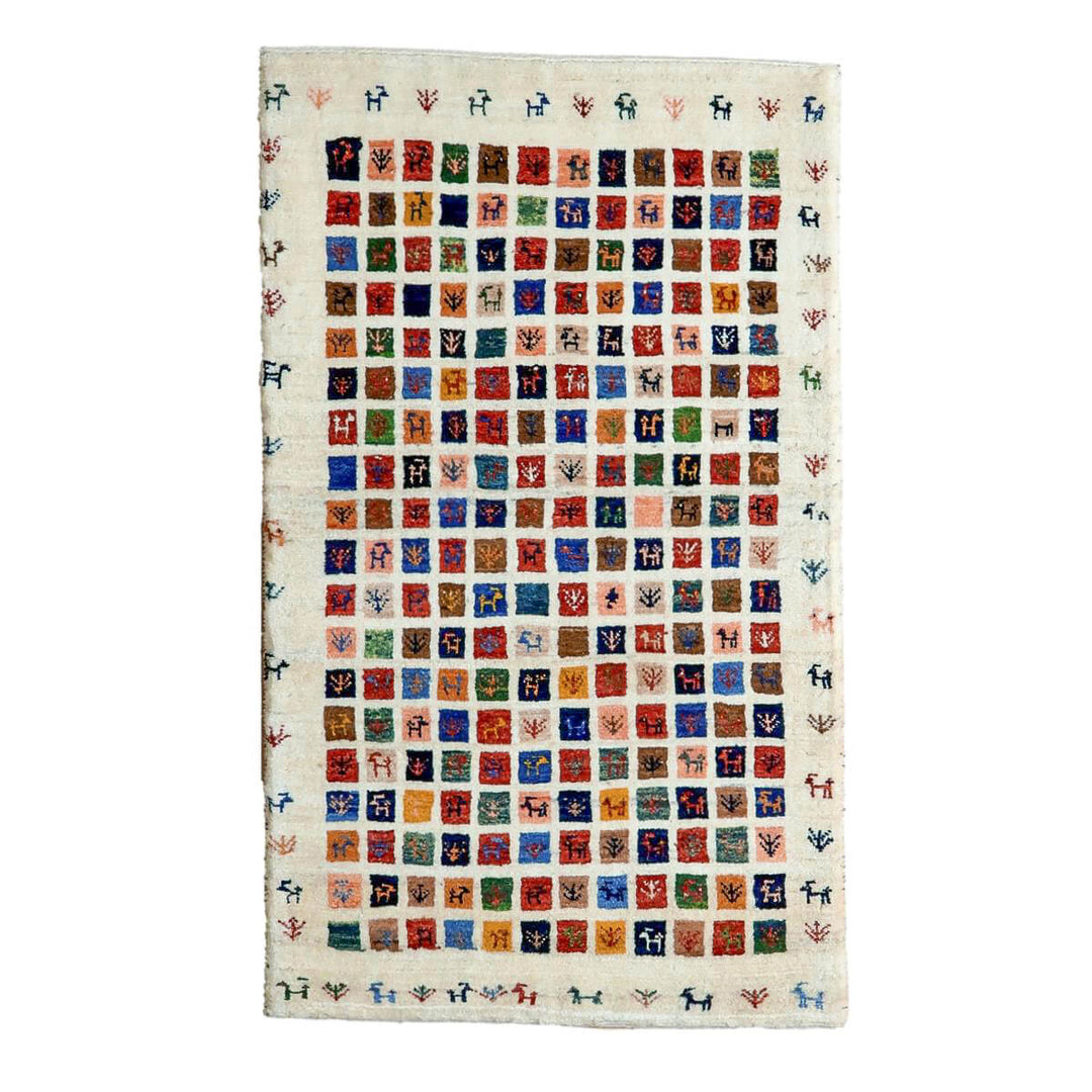 【オーダーメイド受付中】イラン　シラーズ産　ギャッベ 　（hs-11150）