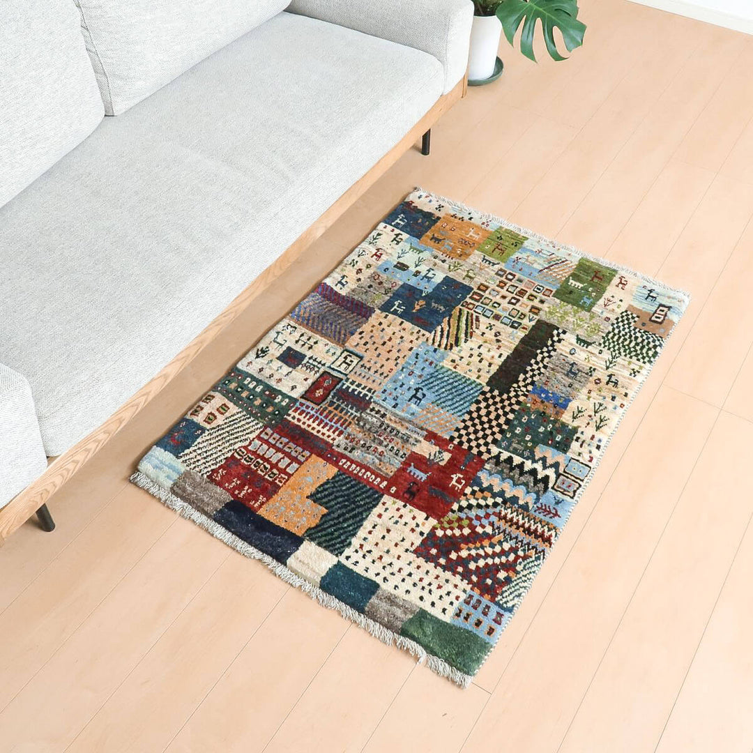 【オーダーメイド受付中】イラン　シラーズ産　ギャッベ 　（hs-11152）