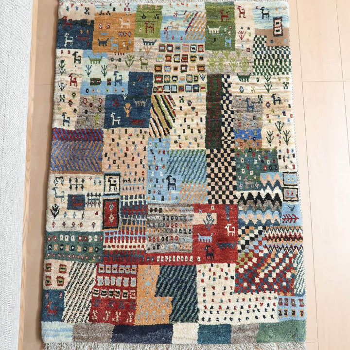 【オーダーメイド受付中】イラン　シラーズ産　ギャッベ 　（hs-11152）