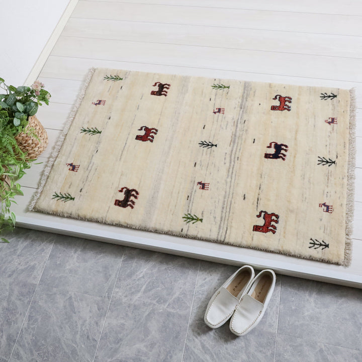 【オーダーメイド受付中】イラン　シラーズ産　ギャッベ 　（hs-11981）