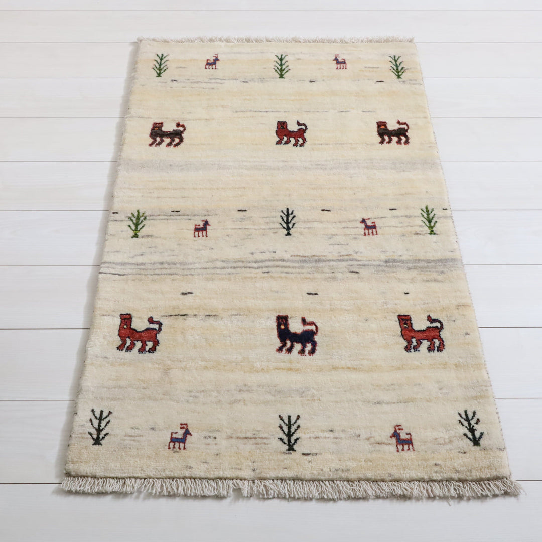 【オーダーメイド受付中】イラン　シラーズ産　ギャッベ 　（hs-11981）